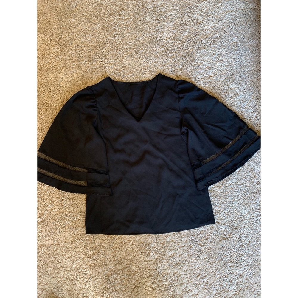Black flowy dress shirt